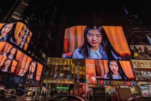 times square ai-generated art