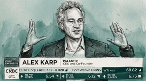 Alex Karp just told CNBC the AI industry is “effing insane.”